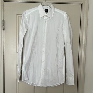 BOSS Men's White Dress Shirt